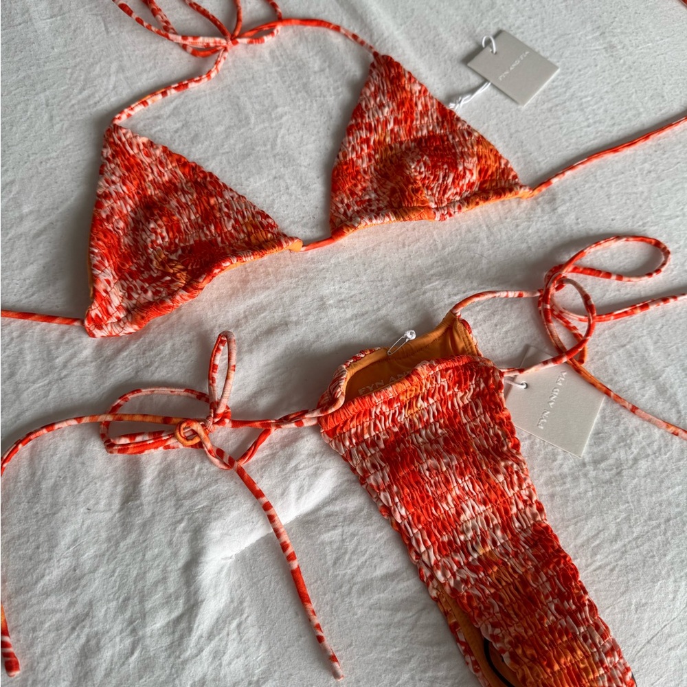 Red and Orange Bikini Set NWT!